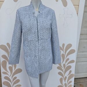 Vici Monochrome Herringbone Blazer